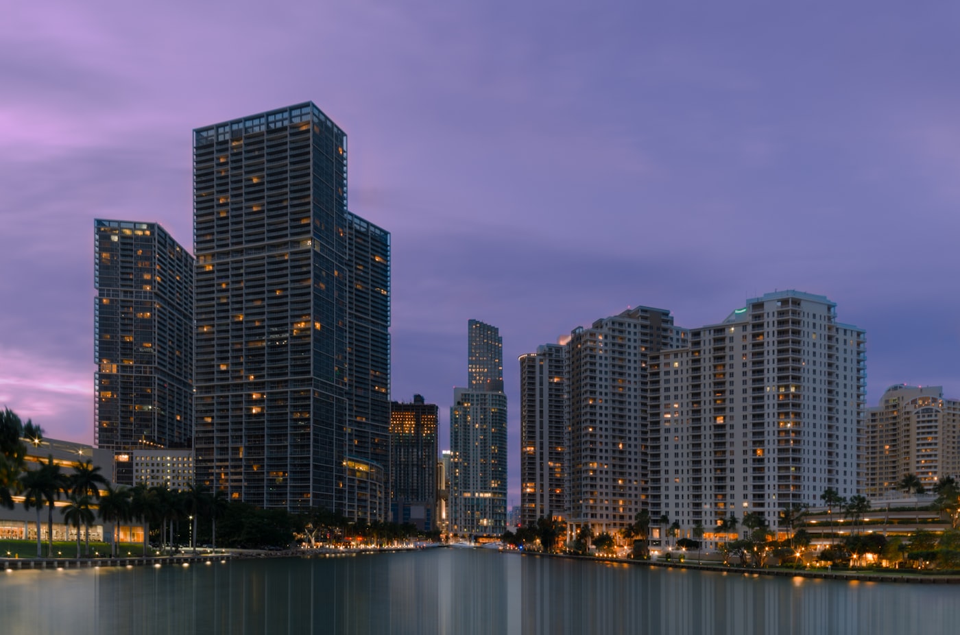 Закат в Brickell